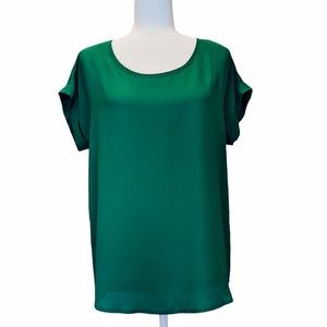 Pleione oversized top green size small